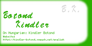 botond kindler business card